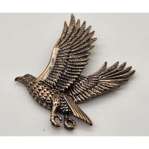PSCL Vintage 925 Sterling Silver Open Wing Flying Eagle Pendant Unisex 9.83 Gram